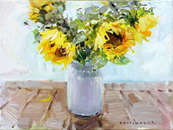 Sunflowers. THIS PAINTING IS ON EXHIBITION. 